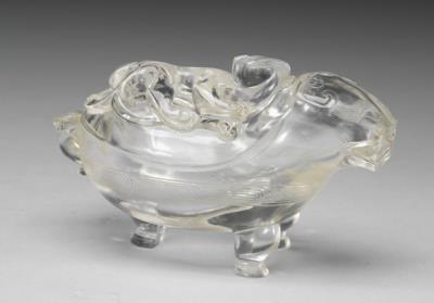 图片[2]-Rock crystal water dripper in the form of a beast-shaped yi vessel, Qing dynasty (1644-1911)-China Archive